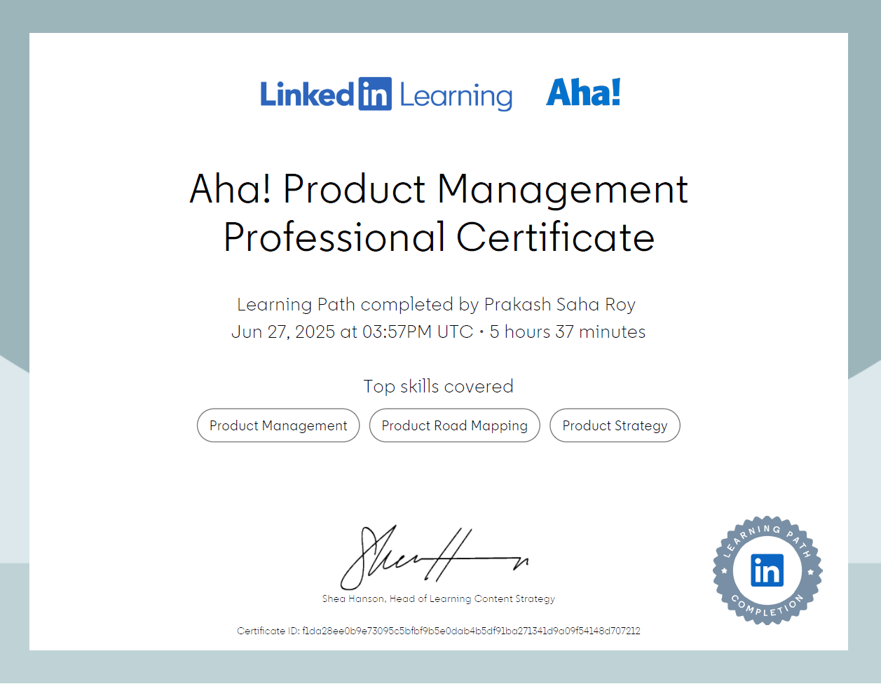 Certification 2